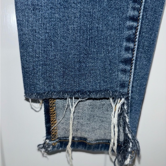 FRAME Le Skinny de Jeanne Jeans Women’s 26 Raw Hem Stretch Dark Wash - Picture 6 of 12